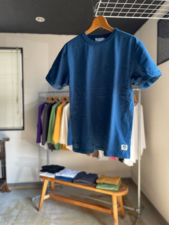【Unisex】free rage | フリーレイジ　Rycycle Cotton Tee Solid - NAVY