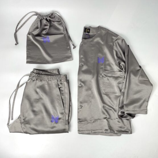 NEEDLES | ニードルズ　PAJAMA SET [Poly Sateen] - CHARCOAL [MR267]