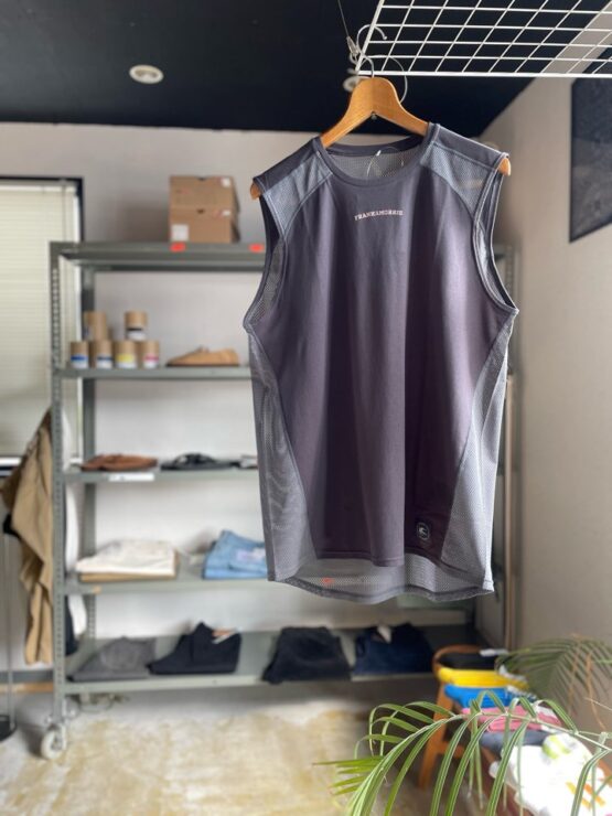 【Unisex】FRANK&MORRIS | フランクアンドモリス　F&M Round Mesh Sleeveless - DG ダークグレー [FM-018]