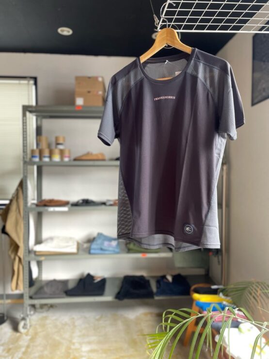 【Unisex】FRANK&MORRIS | フランクアンドモリス　F&M Round Mesh TEE - DG ダークグレー [FM-017]