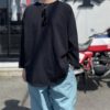 【Unisex】WALLA WALLA SPORT | ワラワラスポーツ　3/4 Baseball Tee - BLACK - 画像 (4)