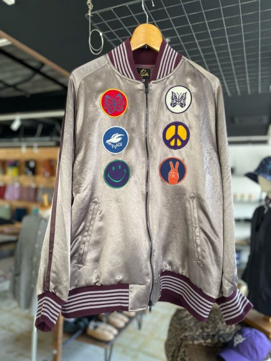 【Men's】NEEDLES | ニードルズ　Award Jacket  [ACETATE SATEEN] - GREY [MR195]