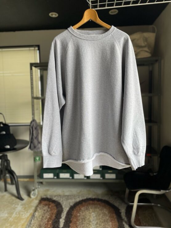【Unisex】WALLA WALLA SPORT | ワラワラスポーツ　13oz Crew Sweat Shirt  - HEATHER GREY