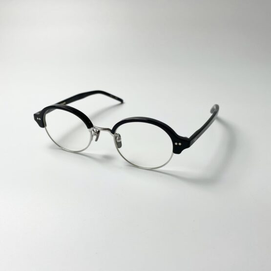【Unisex】kearny eyewear | カーニーアイウェア　Nupuri - BLACK × SILVER / Clear Lens [19008]