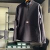 【Unisex】BURLAP OUTFITTER | バーラップアウトフィッター　Knit Fleece Half Zip Top - BLACK - 画像 (9)