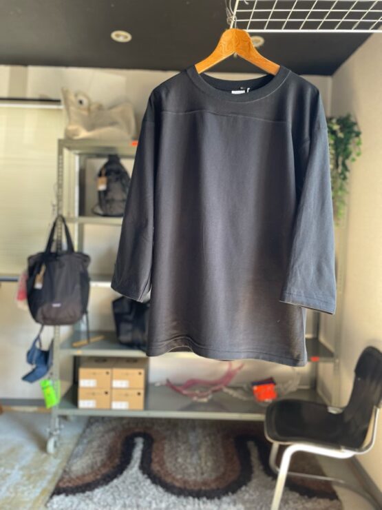 【Men's】THE HOMMAGE EFFORT | ザ・オマージュ　Football Tee - BLACK