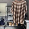 【Unisex】WALLA WALLA SPORT | ワラワラスポーツ　S/S Stripe Tee - BROWN / BEIGE - 画像 (7)