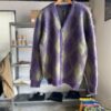 【Unisex】NEEDLES | ニードルズ　Mohair Cardigan - ARGYLE [NS278] - 画像 (2)