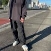 【Unisex】WALLA WALLA SPORT | ワラワラスポーツ　13oz Crew Sweat Shirt  - USED BLACK - 画像 (7)