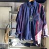 【Unisex】Rebuild by Needles | リビルドバイニードルズ　Flannel Shirt  7Cut Wide Sht / Over Dye - PURPLE Ⅱ - 画像 (7)