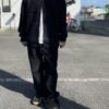 【Unisex】NEEDLES | ニードルズ　Zipped Mohair Cardigan - BLACK [NS283] - 画像 (2)