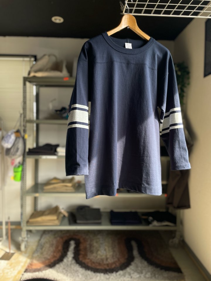 【Men's】*A VONTADE | アボンタージ 7.5oz FootBall T-Shirt - DK.NAVY