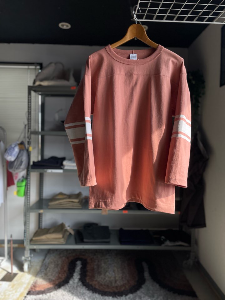 【Men's】*A VONTADE | アボンタージ 7.5oz FootBall T-Shirt - CORAL