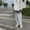 【Men's】*A VONTADE | アボンタージ　Reverse Crew Sweat L/S - OATMEAL / FADE NAVY [VTD-0560-CS] - 画像 (2)