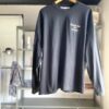 【Unisex】melple | メイプル　melple×SALVAGE PUBLIC Thank you Longsleeve - BLACK - 画像 (2)