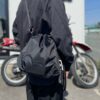 【Unisex】BAICYCLON by bagjack | バイシクロン バイ バッグジャック　Drawstring Bag Small - BLACK [BCL-47] - 画像 (2)