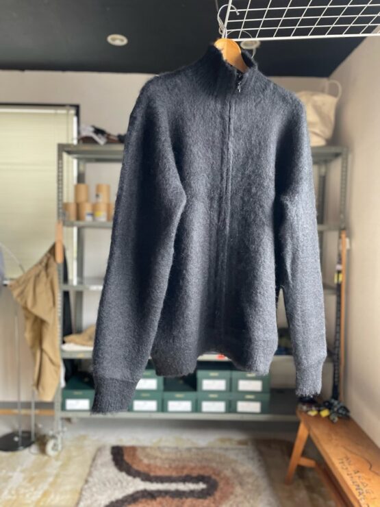 【Unisex】NEEDLES | ニードルズ　Zipped Mohair Cardigan - BLACK [NS283]