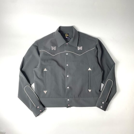 NEEDLES | ニードルズ　Piping Cowboy Jacket [PE/PU Double Cloth] - CHARCOAL [LQ162]