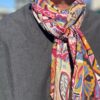 South2 West8 | サウスツーウエストエイト　Stole [Batik Pt.Elephant] - BORDEAUX/BLUE [MR653] - 画像 (2)