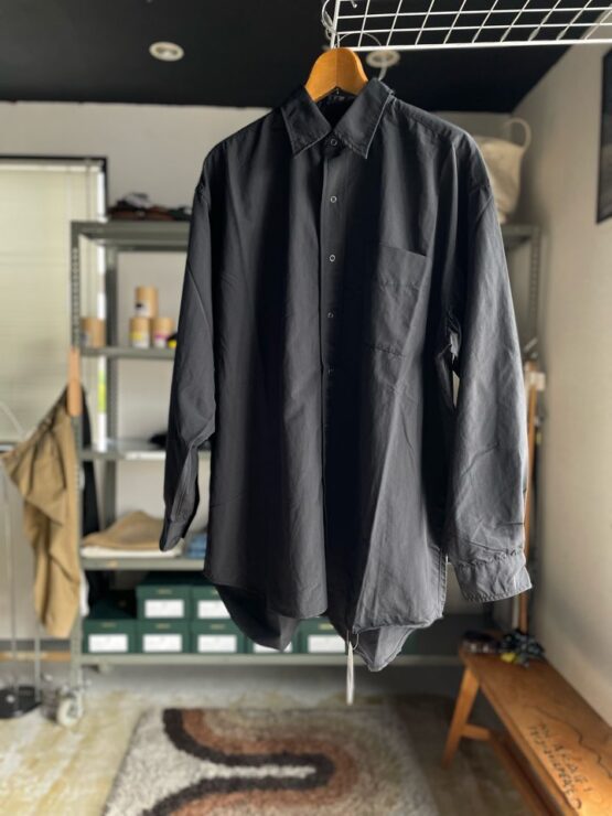 【Men's】BURLAP OUTFITTER | バーラップアウトフィッター　L/S B.B. Shirt Solid - BLACK
