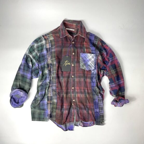 Rebuild by Needles | リビルドバイニードルズ　Flannel Shirt - 7Cut Wide Sht Tie Dye / Ⅲ