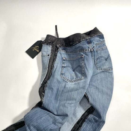 【Unisex】Rebuild by Needles | リビルドバイニードルズ　Jean Pant [COVERED PANT] - INDIGO XS