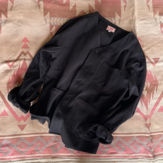 【Men's】BIG MIKE | ビッグマイク　Heavy Flannel Cardigan - BLACK