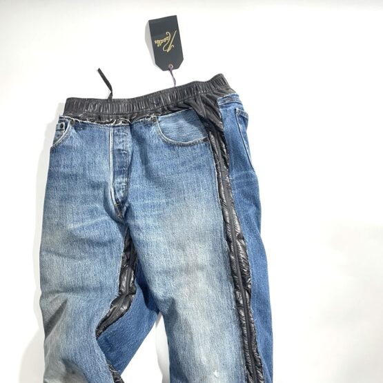 【Unisex】Rebuild by Needles | リビルドバイニードルズ　Jean Pant [COVERED PANT] - INDIGO S