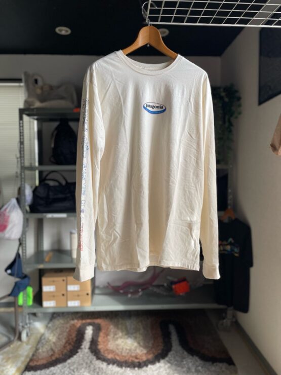 【Men's】patagonia | パタゴニア　Men's L/S Long Way Round Organic T-Shirt - UNDYED NATURAL