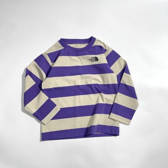 【Kid's】THE NORTH FACE | ザ・ノースフェイス　L/S Field Border Tee - PP ピークパープル [NTJ32320]