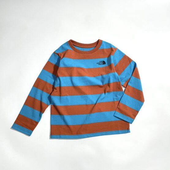 【Kid's】THE NORTH FACE | ザ・ノースフェイス　L/S Field Border Tee - AK アルカリブルー [NTJ32320]