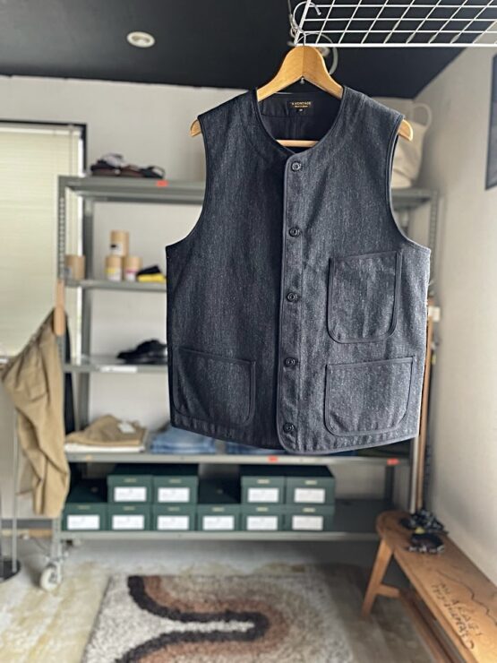 【Men's】*A VONTADE | アボンタージ　C/W Piping Vest - DK.CHARCOAL [VTD-0527-VT]