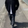 【Men's】*A VONTADE | アボンタージ　Big Waffle Drivers Zip Cardigan - BLACK - 画像 (8)