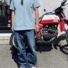 【Unisex】free rage | フリーレイジ　Rycycle Cotton Tee Solid - SAX - 画像 (8)
