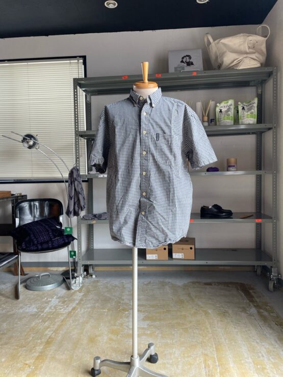 【Used】Abercrombie & Fitch　Gingham Check Shirt - BLUE