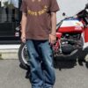 【Unisex】free rage | フリーレイジ　Rycycle Cotton Tee "SMILE" - BROWN - 画像 (8)