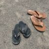 【Men's】Rainbow Sandals | レインボーサンダルズ　Single Layer Classic Leather - BLACK - 画像 (7)