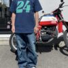 【Unisex】free rage | フリーレイジ　Rycycle Cotton Tee "24" - NAVY - 画像 (8)