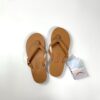 【Ladies】Rainbow Sandals | レインボーサンダルズ　Single Layer Classic Leather Narrow Strap -  TAN BROWN - 画像 (2)