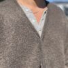 NEEDLES | ニードルズ　Mohair Cardigan [SOLID] - CHARCOAL [JQ276] - 画像 (3)