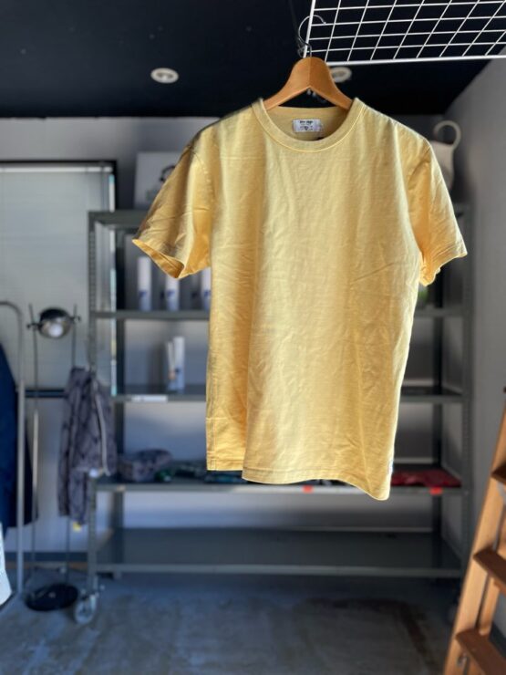 【Unisex】free rage | フリーレイジ　Rycycle Cotton Tee Solid - YELLOW