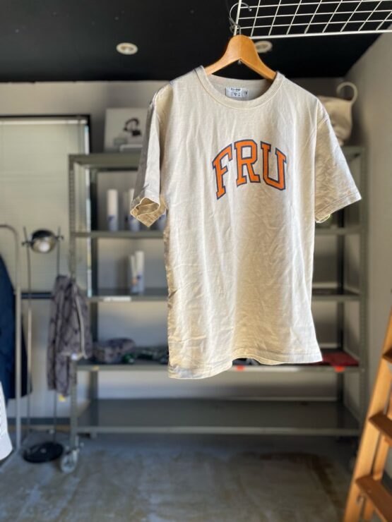 【Unisex】free rage | フリーレイジ　Rycycle Cotton Tee "FRU" - SAND