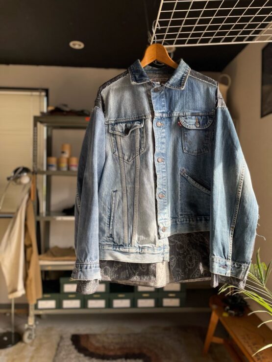 【Unisex】Rebuild by Needles | リビルドバイニードルズ　Jean Jacket 〔COVERD JACKET〕- DENIM [NS297]