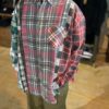 【Unisex】Rebuild by Needles | リビルドバイニードルズ　Flannel Shirt 7Cut Wide Sht - E - 画像 (2)