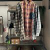 【Unisex】Rebuild by Needles | リビルドバイニードルズ　Flannel Shirt 7Cut Wide Sht - C - 画像 (6)