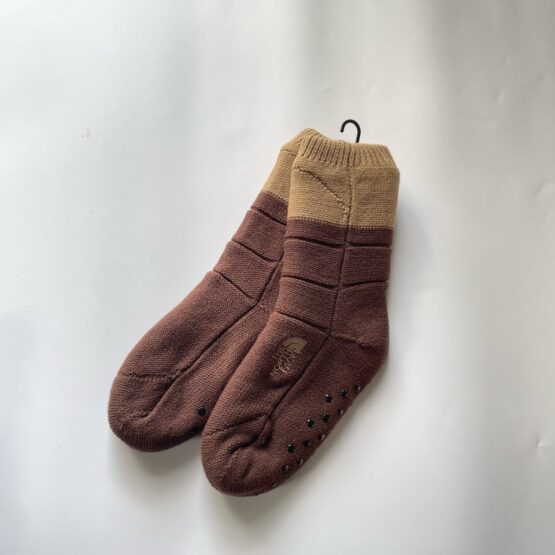 【Unisex】THE NORTH FACE | ザ・ノースフェイス　Nuptse Bootie Socks - UD Uブラウン×Dブラウン [NN82233]