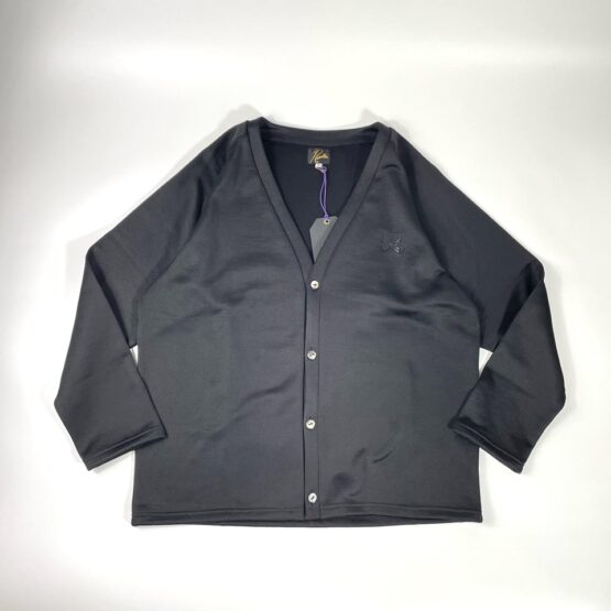 NEEDLES | ニードルズ　V Neck  Cardigan [C/Pe Bright Jersey] - BLACK