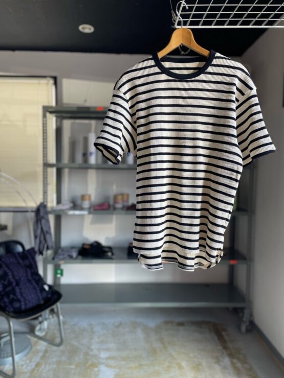 【Unisex】armi | アーミィ　peacetree別注『残布』Zan;p T Border - WHITE BORDER