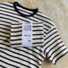 【Unisex】armi | アーミィ　peacetree別注『残布』Zan;p T Border - WHITE BORDER - 画像 (2)