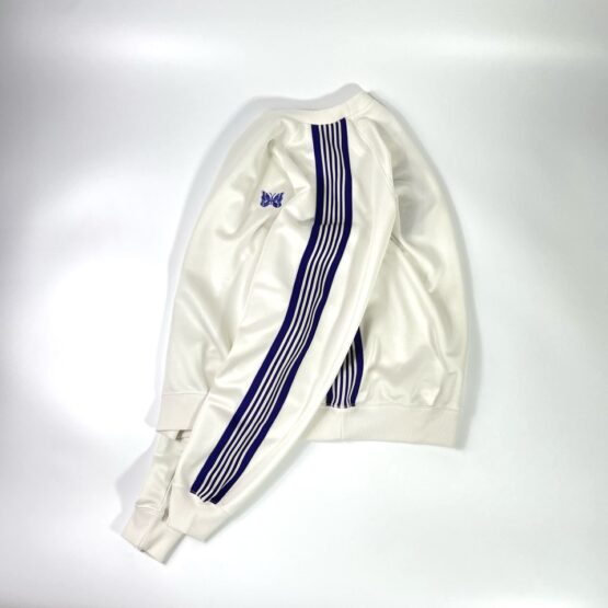 NEEDLES | ニードルズ　Track Crew Neck Shirt - ICE WHITE [MR285]